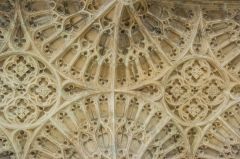 Vaulted ceiling in Abbot Lichfield's chantry chapel