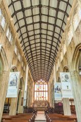 Looking east down the nave