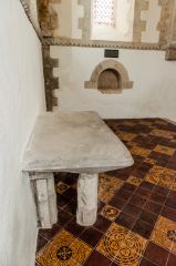 The medieval altar slab