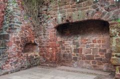 St Catherine's Almshouses & Canon's House, 15th century fireplace and bread oven in the almshouses