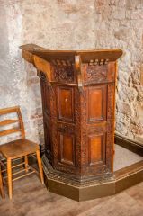 Exeter, St Pancras Church, The 17th century pulpit