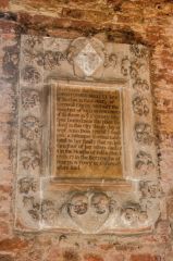 Exeter, St Pancras Church, Loveday Bellett memorial, 1711