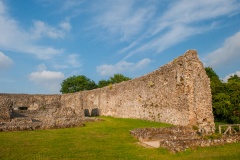 Entrance and east wall