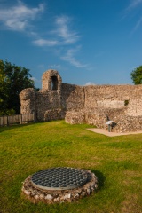 The well and north enclosure wall
