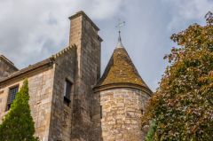 A restored Scottish baronial style turret