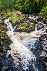 The falls from the bridge