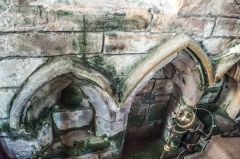 Medieval sedila in the chancel