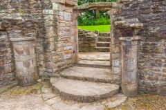 Ruined steps and archway