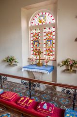 The altar and east window