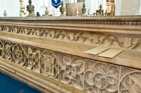 Dedication Bench carved back