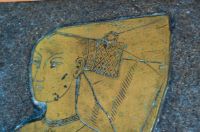 Fressingfield, St Peter & St Paul's Church, 15th century brass of a lady