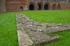 Cloister foundation wall