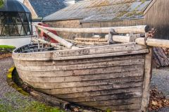 Gairloch Museum, Historic fishing boats outside the museum