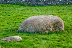 Recumbent stones, large and small