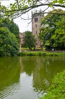 Gawsworth, St James Church, The church and pool