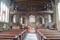 Gawsworth, St James Church, View up the nave