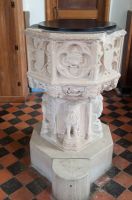 Gisleham, Holy Trinity Church, Lion font