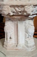 Gisleham, Holy Trinity Church, Font base