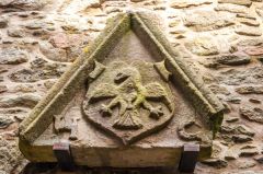 Coat of arms on the bedchamber wall
