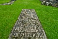 Glenluce Abbey, 16th century grave slab