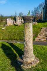 Sundial atop medieval preaching cross