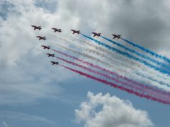 Red arrows at the Festival of Speed 2014 (c) Christine Matthews