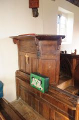 Jacobean oak panelled pulpit