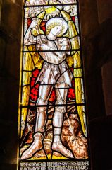 Victorian stained glass in the nave