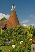 Oast House and Flower Garden