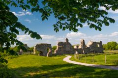 Approaching the priory ruins