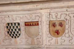 Seymour tomb heraldic shields