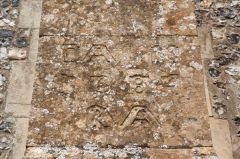 Great Bedwyn, St Mary's Church, Greek inscription, south nave buttress