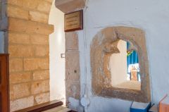 Squint opening, south chancel arch