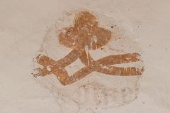 15th century wall painting fragment