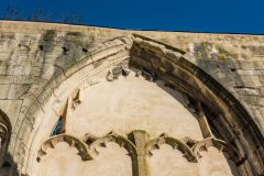 A blocked window and medieval tracery