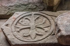 Floriated cross from a medieval grave slab
