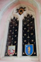 Winthrop and Massachusetts coats of arms