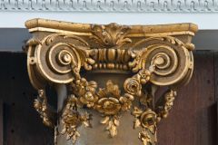 Carved column capital