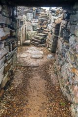 Entering the broch