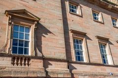 Window detail on the side elevation