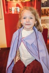 Dressing up inside the museum