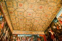 Hampton Court Palace, Wolsey Closet gilded ceiling