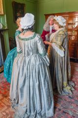 Costumed 'residents' of Hanbury Hall