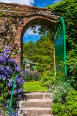 The walled garden entrance