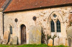 Hatford, St George's Church, The south wall