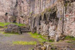 Inside the castle ruins
