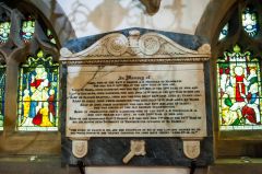 The Bronte memorial in St Michael's church