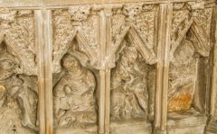 Figures of Roman soldiers on the Easter Sepulchre