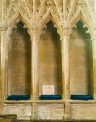 The 14th century sedilia