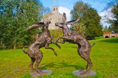 Modern sculpture in the castle grounds